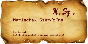 Marischek Szeréna névjegykártya